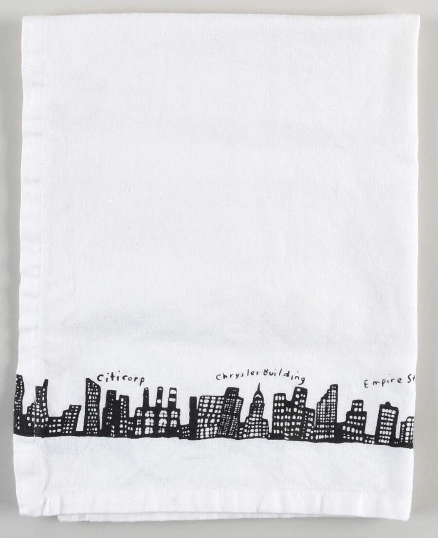 212 New York Skyline Cloth Dish Towel by Fishs Eddy-1