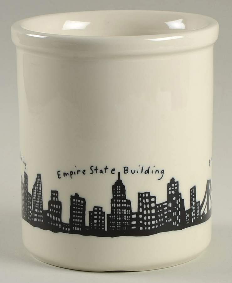 212 New York Skyline Small Open Crock by Fishs Eddy-1