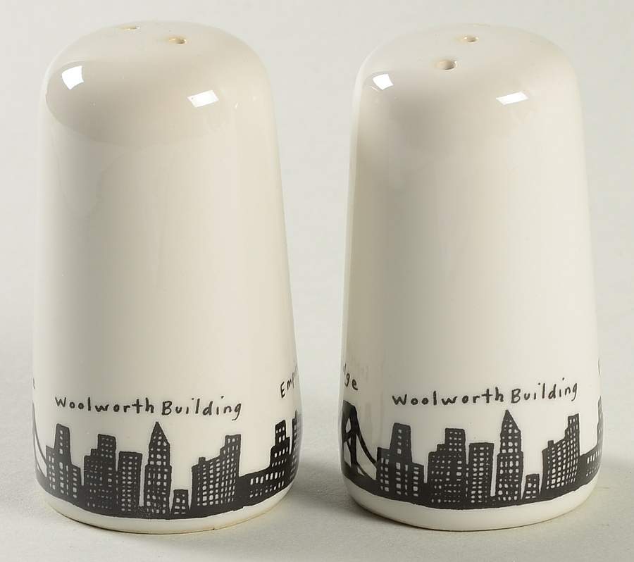 212 New York Skyline Salt & Pepper Set by Fishs Eddy-1