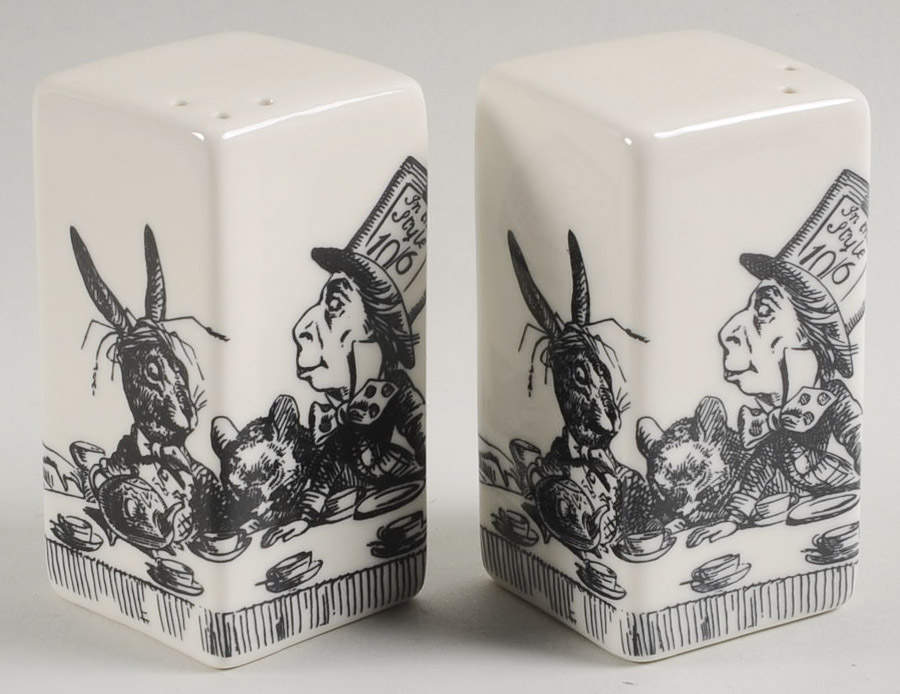 Alice in Wonderland Salt & Pepper Set by Fishs Eddy-1