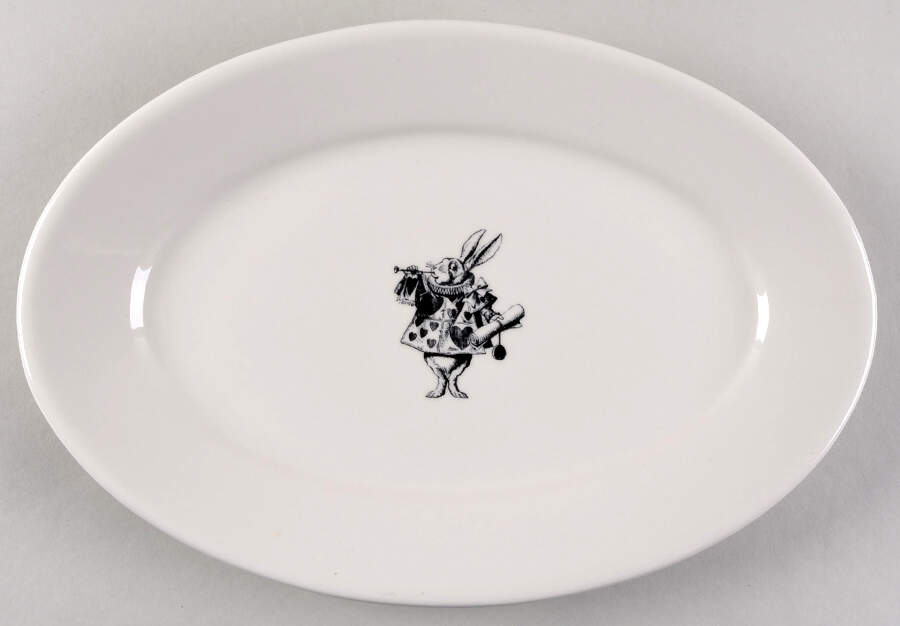 Alice in Wonderland 13" Oval Serving Platter by Fishs Eddy-1
