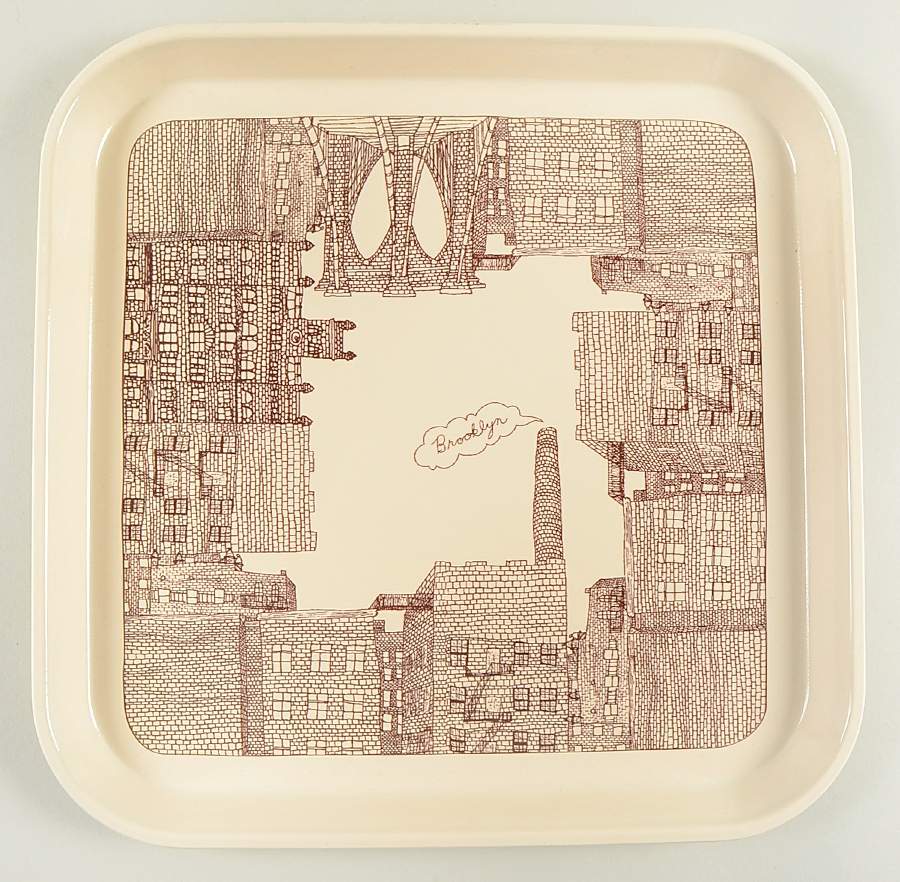 Brooklyn 12" Square Serving Platter by Fishs Eddy-1