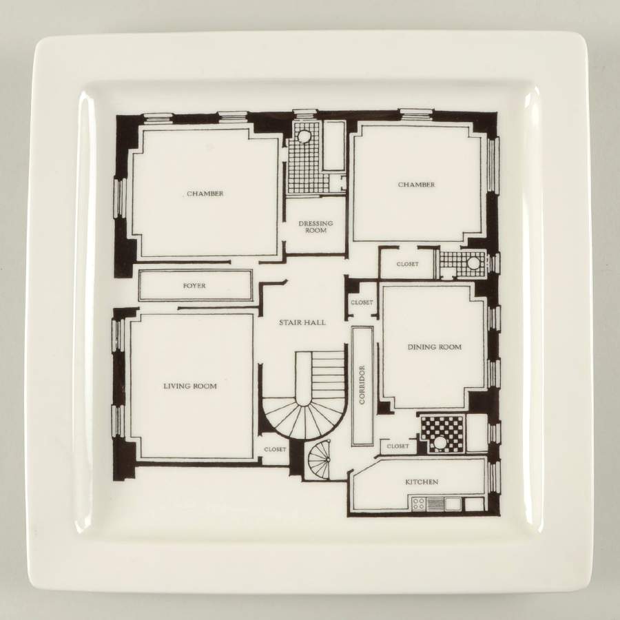 Floorplan Dinner Plate by Fishs Eddy-1