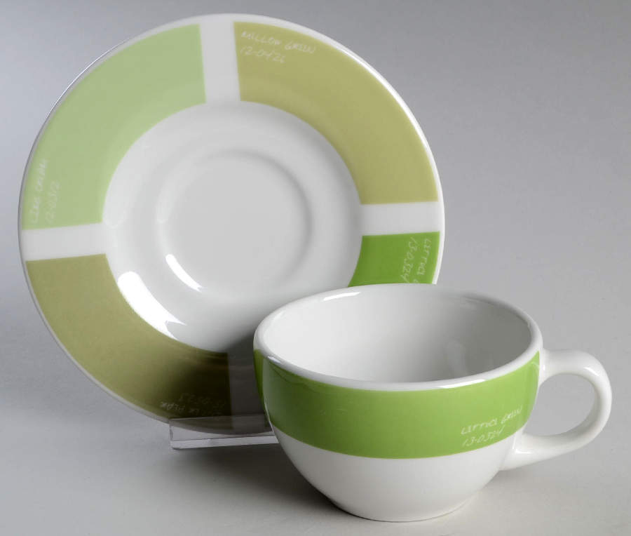 Pantone Flat Cup & Saucer Set by Fishs Eddy-1