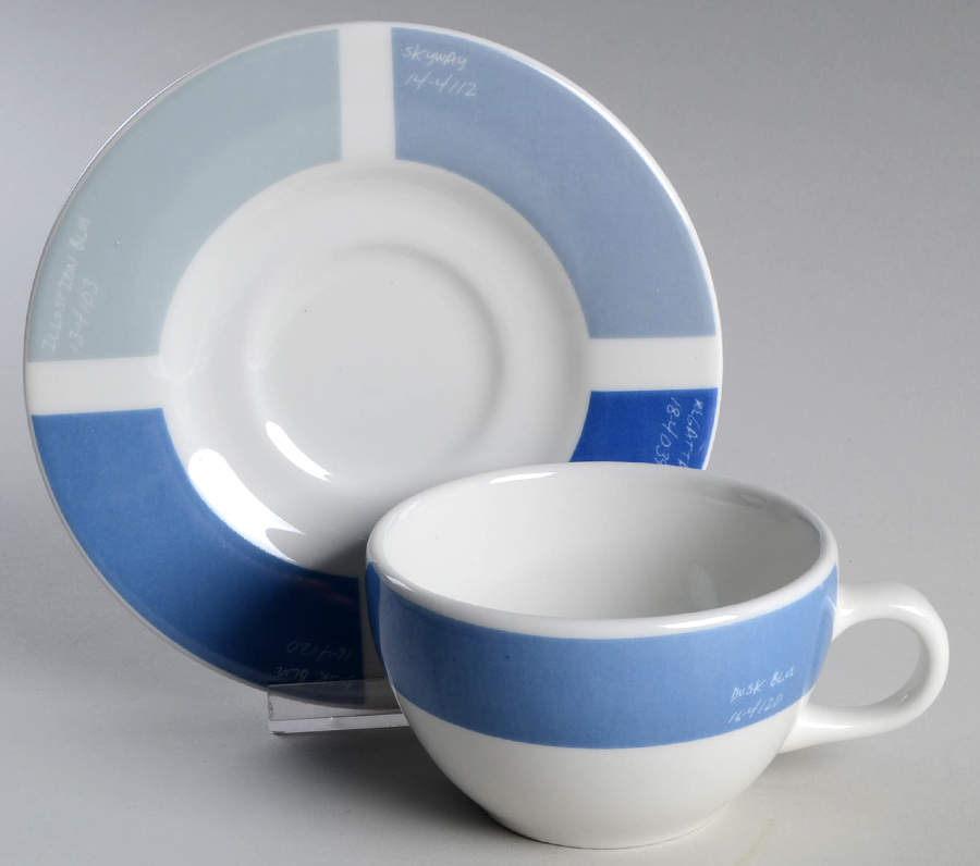 Pantone Flat Cup & Saucer Set by Fishs Eddy-1