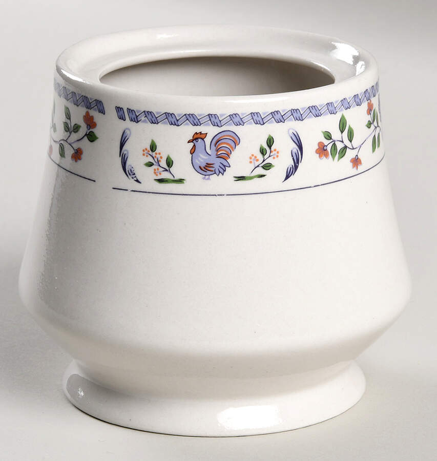 Faience Sugar Bowl No Lid by Farberware-1