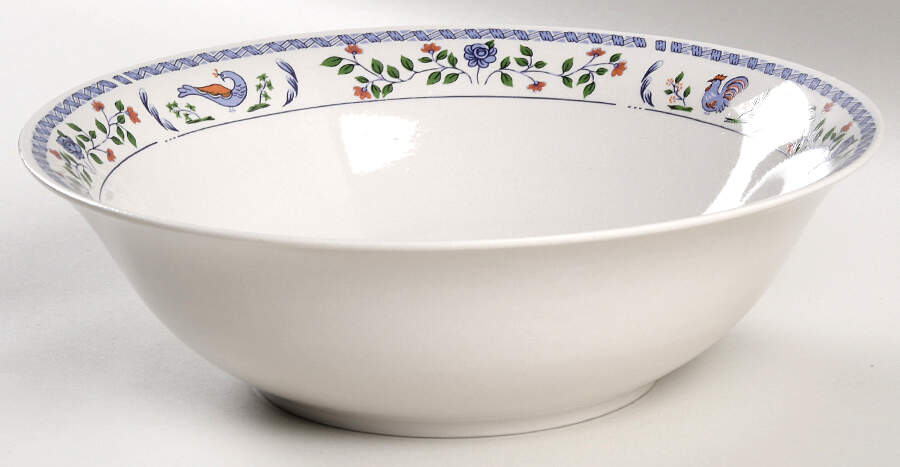 Faience 9" Round Vegetable Bowl by Farberware-1