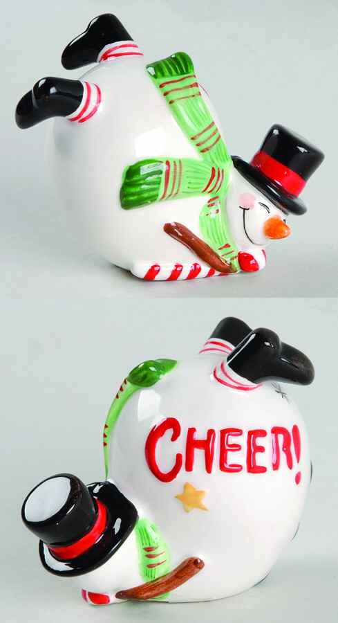 Holiday Wishes Fallen Tumbling Snowman Figurine by Fitz & Floyd-1