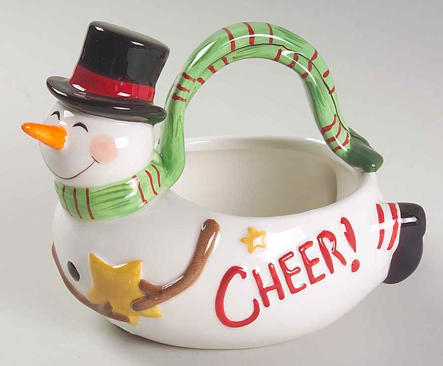 Holiday Wishes Small Basket by Fitz & Floyd-1