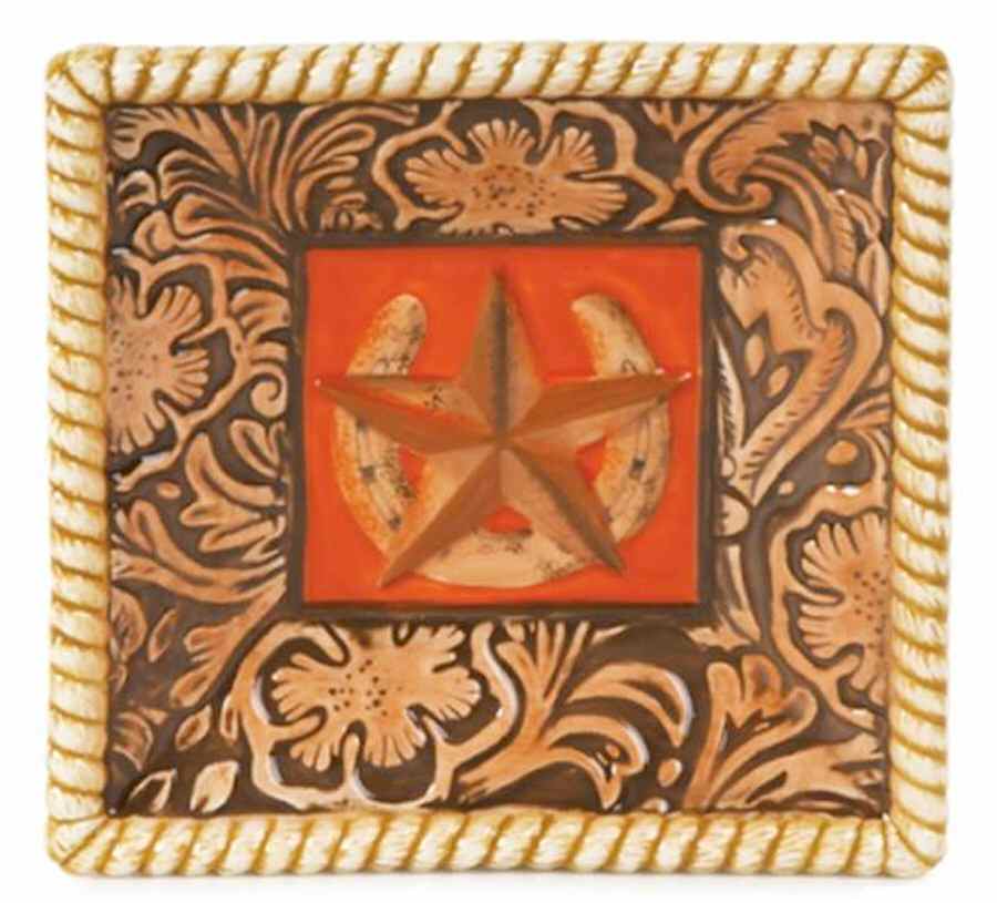 Lantana Square Snack Plate by Fitz and Floyd-1
