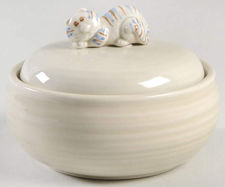 Fat Cat Cat Nap Candy Box & Lid by Fitz & Floyd-1