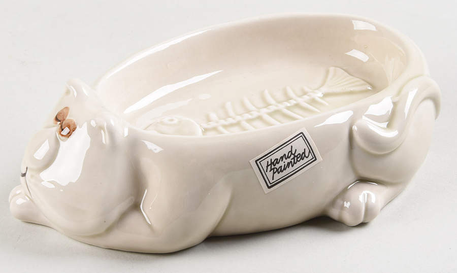 Fat Cat Cat Nap Soap Dish by Fitz & Floyd-1