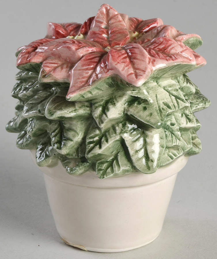 Poinsettia Salt Shaker by Fitz & Floyd-1