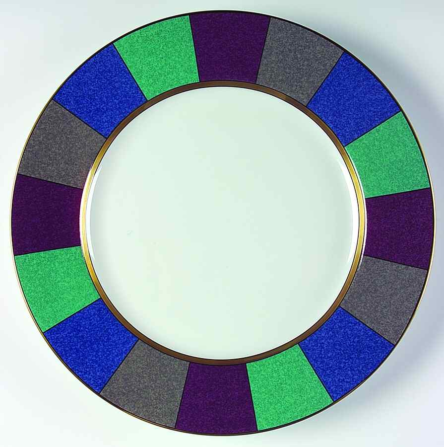 Quadrillee (Fine Porcelain) Service Plate (Charger) by Fitz & Floyd-1