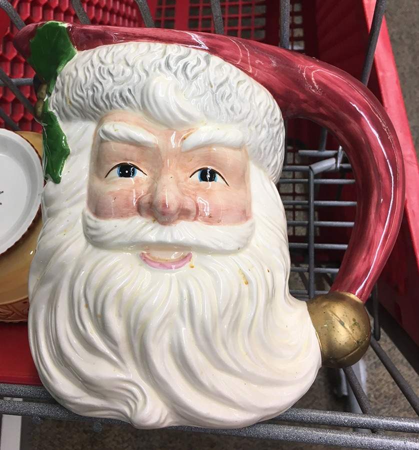 Vintage Santa Figural Pitcher by Fitz & Floyd-1