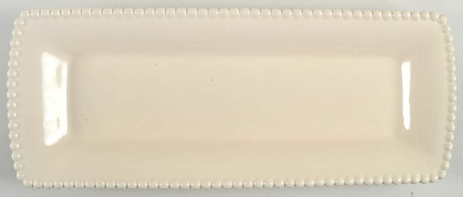 White Currant 14" Rectangular Serving Platter by Food Network-1