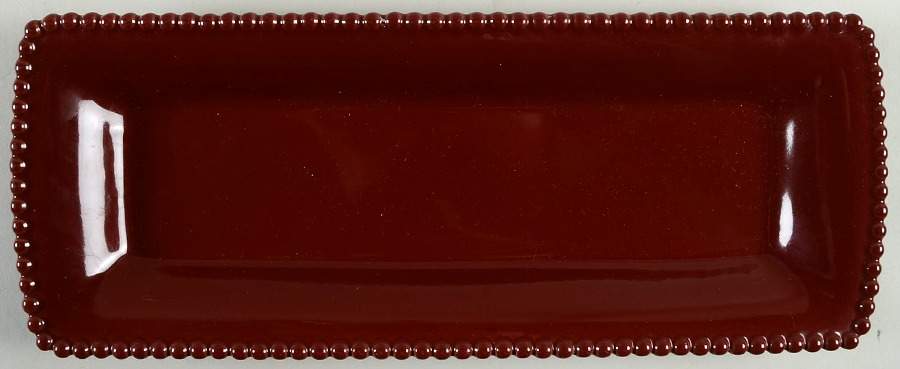 Red Currant 14" Rectangular Serving Platter by Food Network-1