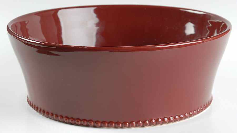 Red Currant 11" Round Serving Bowl by Food Network-1