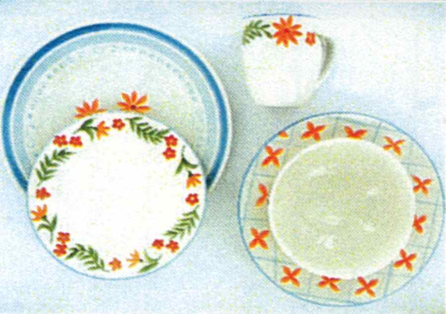 Summer Floral Dinner Plate by Farberware-1