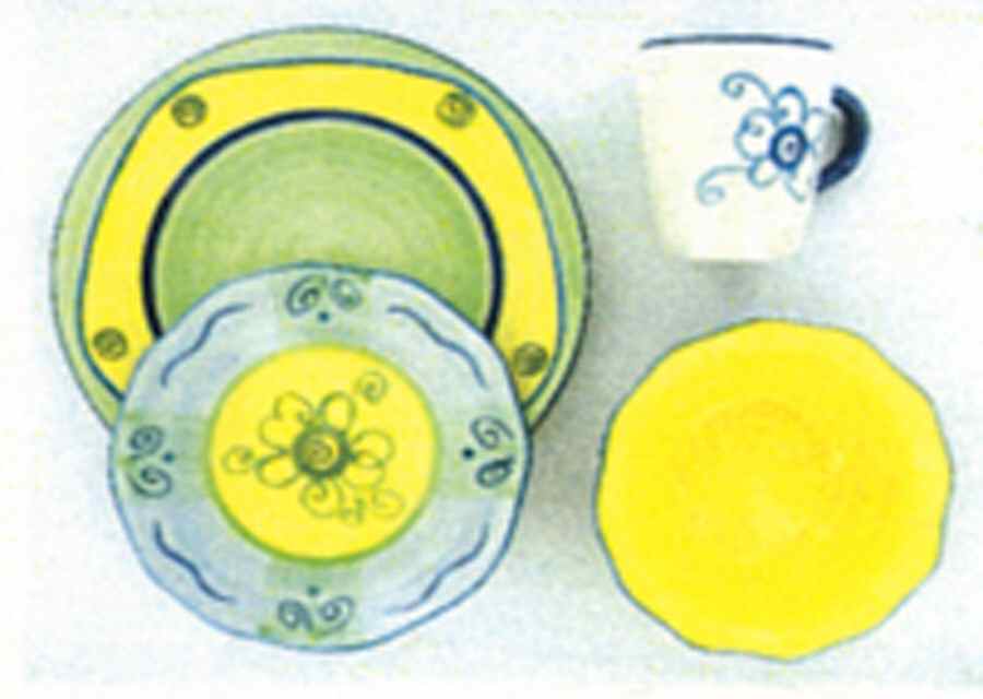 Tuscan Yellow Dinner Plate by Farberware-1