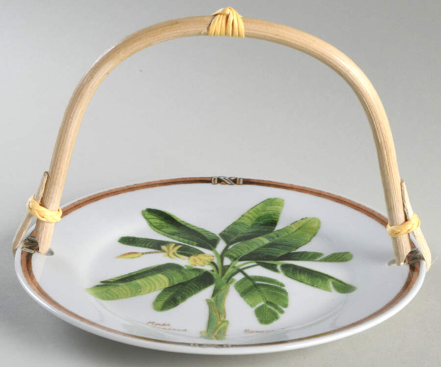 Palm Island 5 3/8"-5 5/8" Bamboo Handled Serving Plate  HC by Florida Marketplace-1