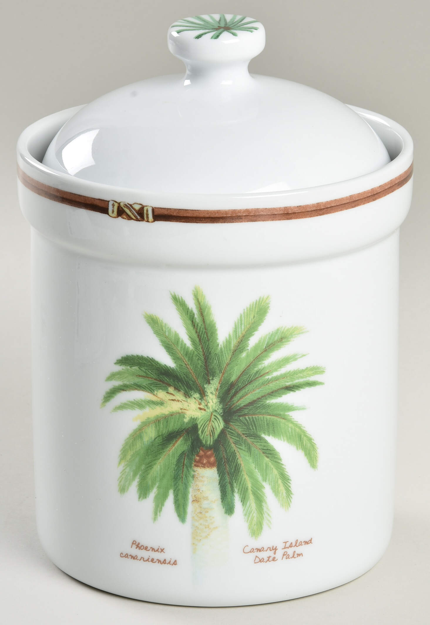 Palm Island 8" Storage Jar & Lid by Florida Marketplace-1