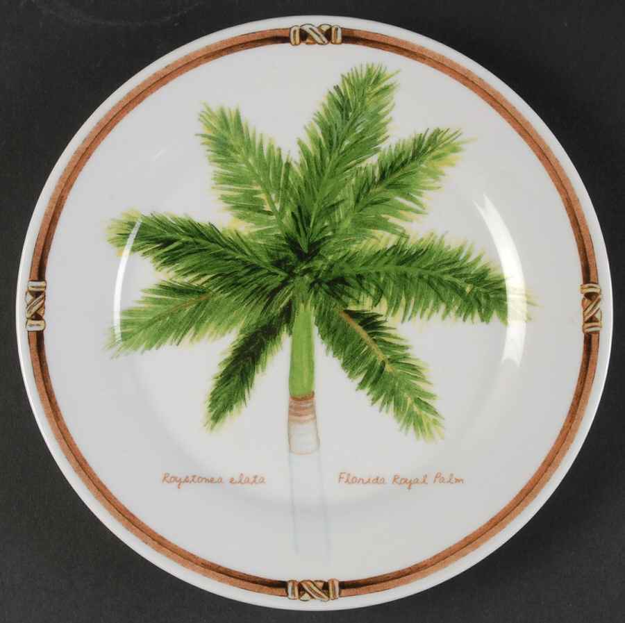 Palm Island Salad Plate by Florida Marketplace-1