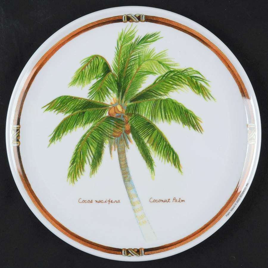 Palm Island Melamine Salad Plate by Florida Marketplace-1
