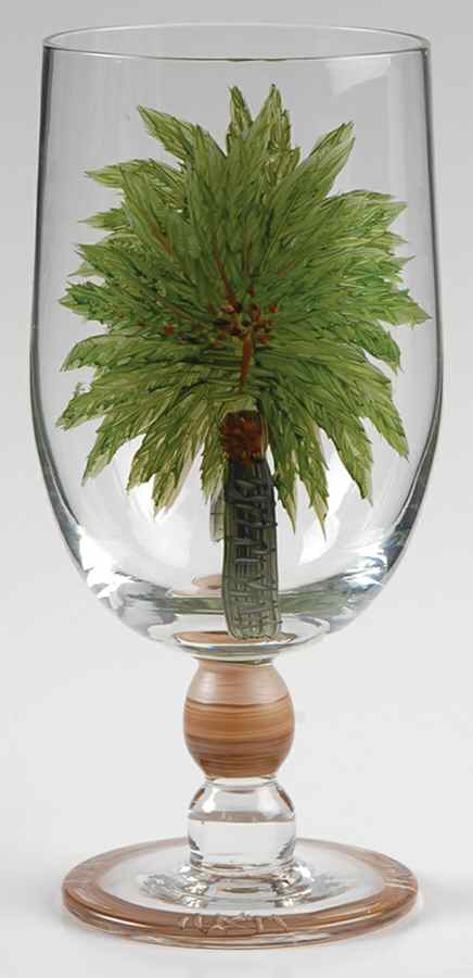Palm Island 12 Oz Glassware Goblet by Florida Marketplace-1