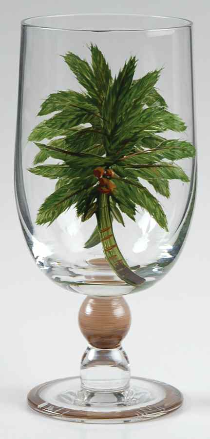 Palm Island 12 Oz Glassware Goblet by Florida Marketplace-1