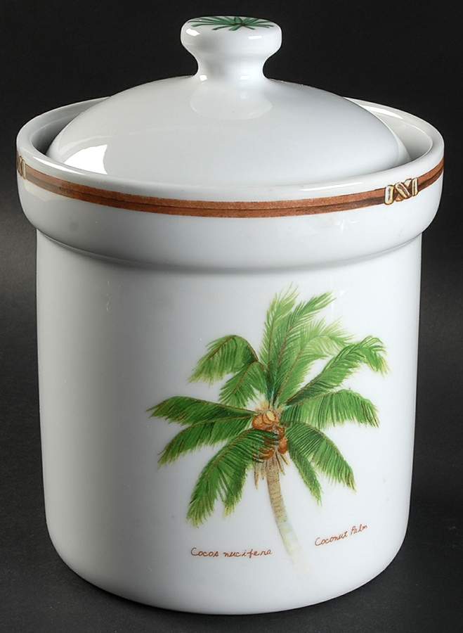 Palm Island 6" Storage Jar & Lid by Florida Marketplace-1
