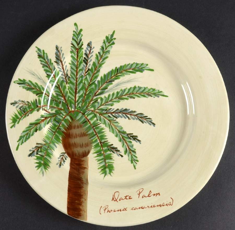 Palm Island Cream Luncheon Plate by Florida Marketplace-1