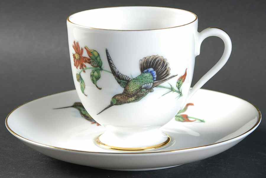 02649 Footed Cup & Saucer Set by Furstenberg-1
