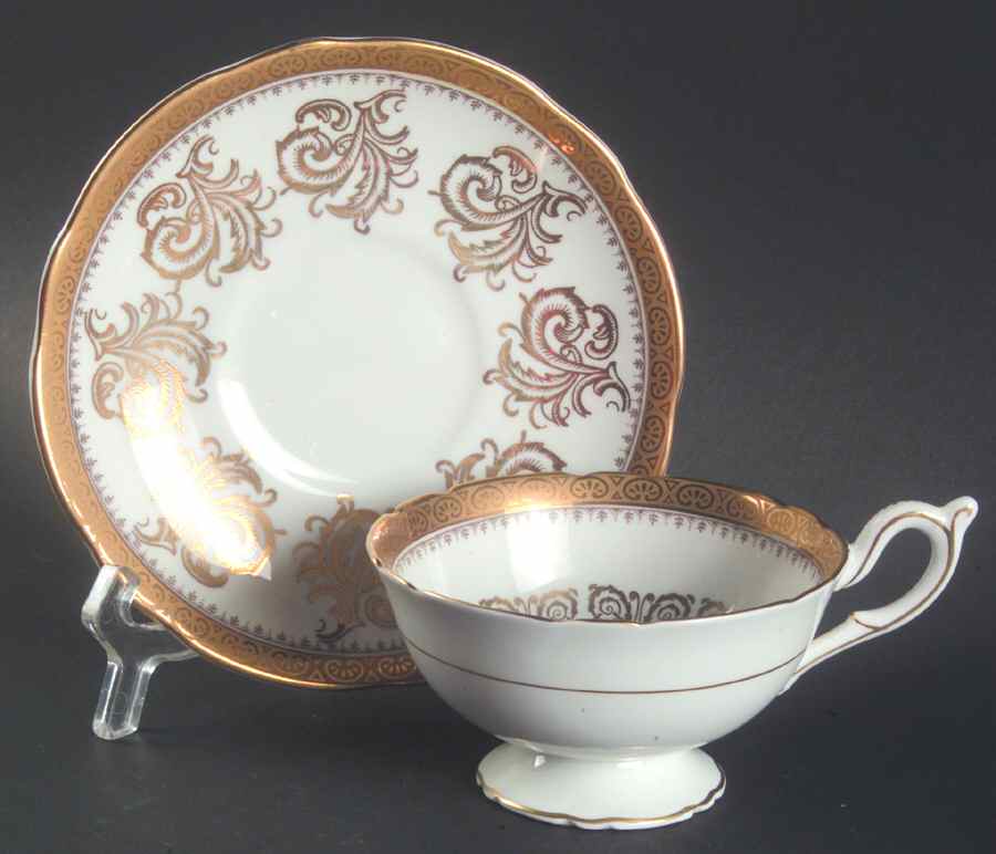 41706 Footed Cup & Saucer Set by Foley-1
