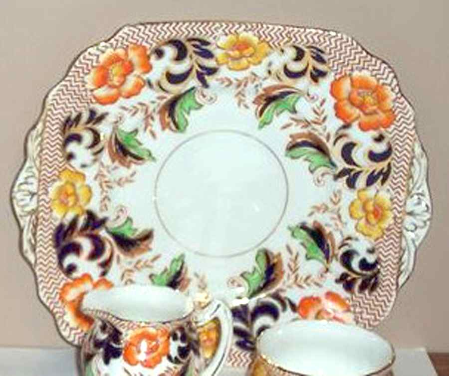 6852 Handled Cake Plate by Thomas Forester & Sons-1