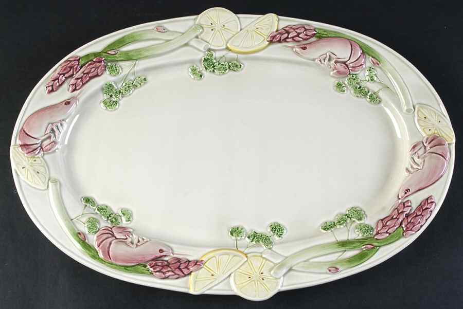 Fishes 17" Oval Serving Platter by Fitz & Floyd-1