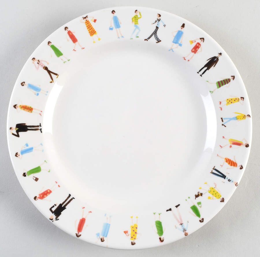 People Dinner Plate by Fishs Eddy-1