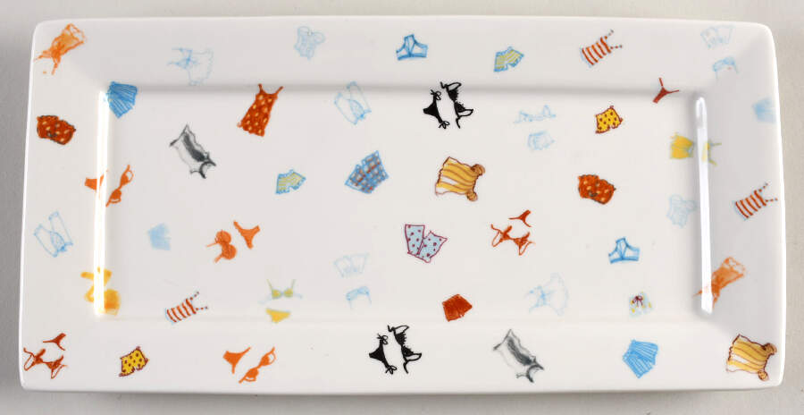 People 12" Rectangular Tray by Fishs Eddy-1