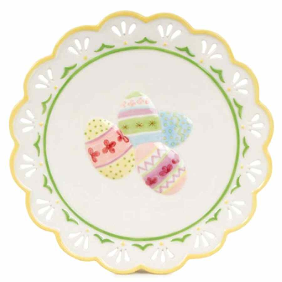 Baskets & Bows Canape Plate by Fitz and Floyd-1