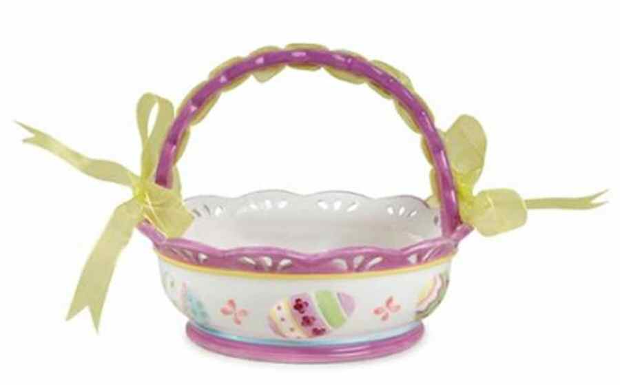 Baskets & Bows 5" Handled Basket by Fitz and Floyd-1