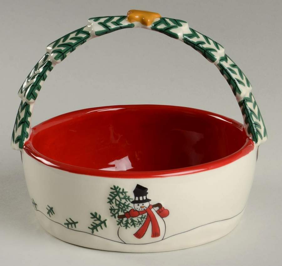 Celebrate Medium Basket with Handle by Fitz & Floyd-1