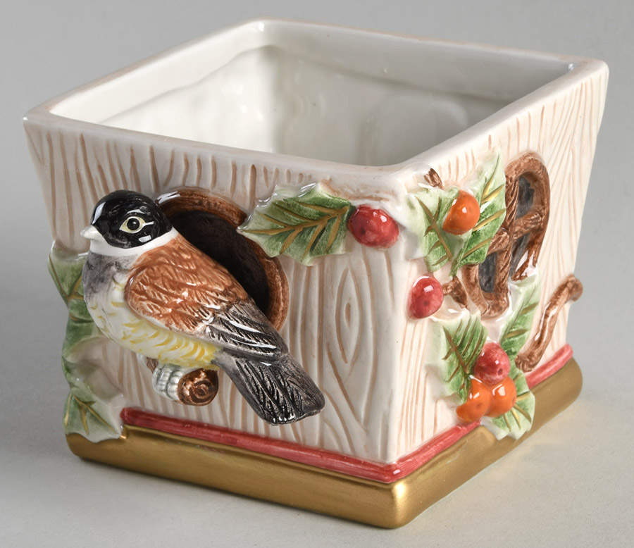 Holiday Treasure Figural Covered Box No Lid by Fitz & Floyd-1