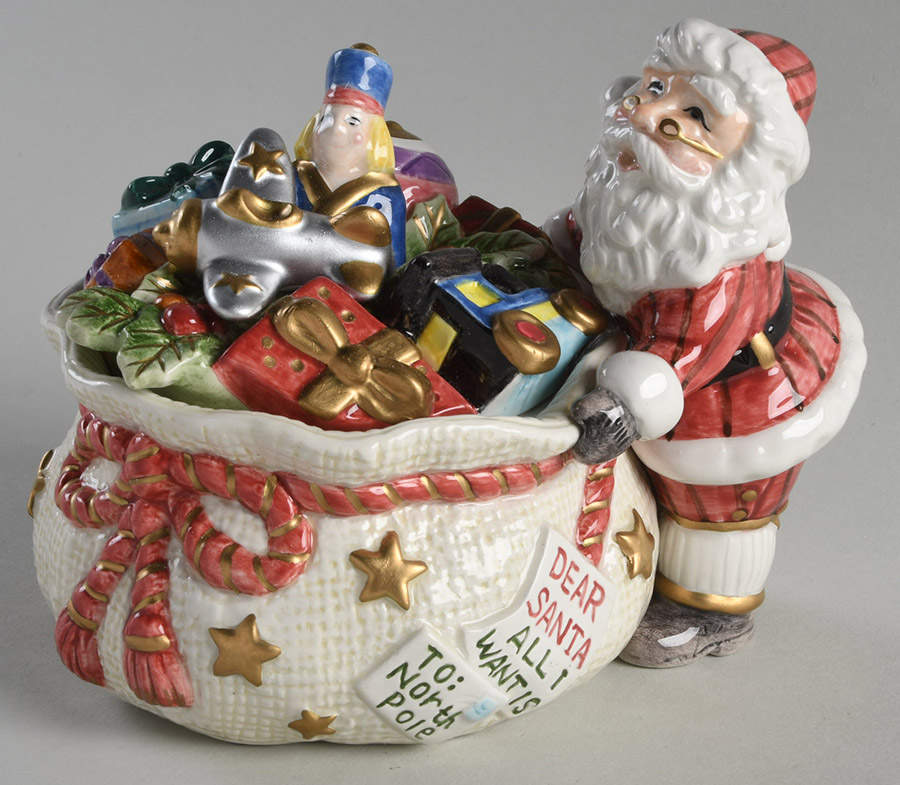 Holiday Treasure Figural Covered Box by Fitz & Floyd-1