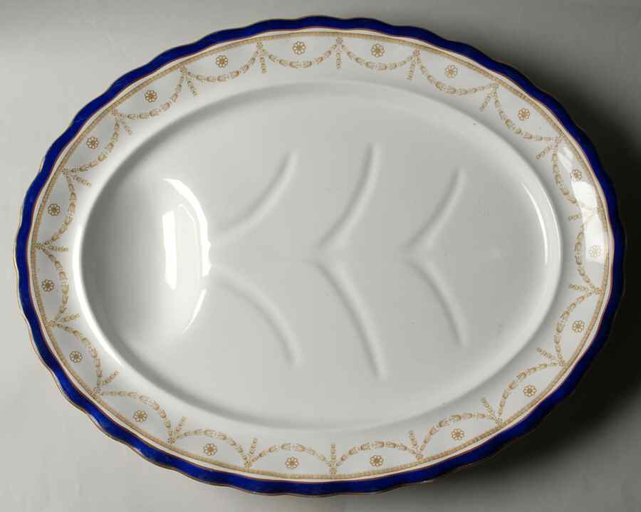 9913 20" Oval Platter with Well by Furnivals-1