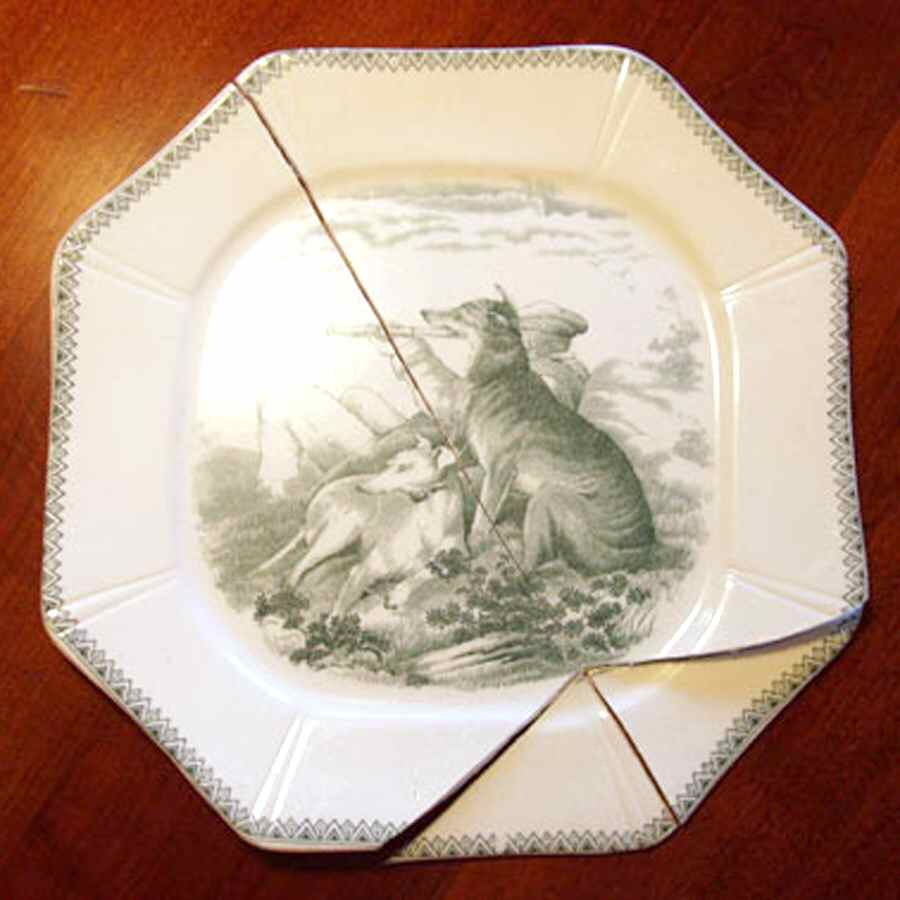 Sporting Scenes Dinner Plate by J F Wileman-1