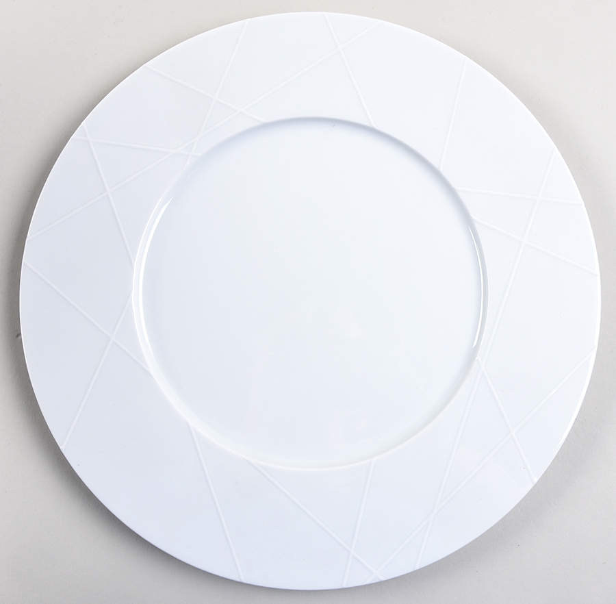 My China! White (Texture) Service Plate (Charger) by Furstenberg-1