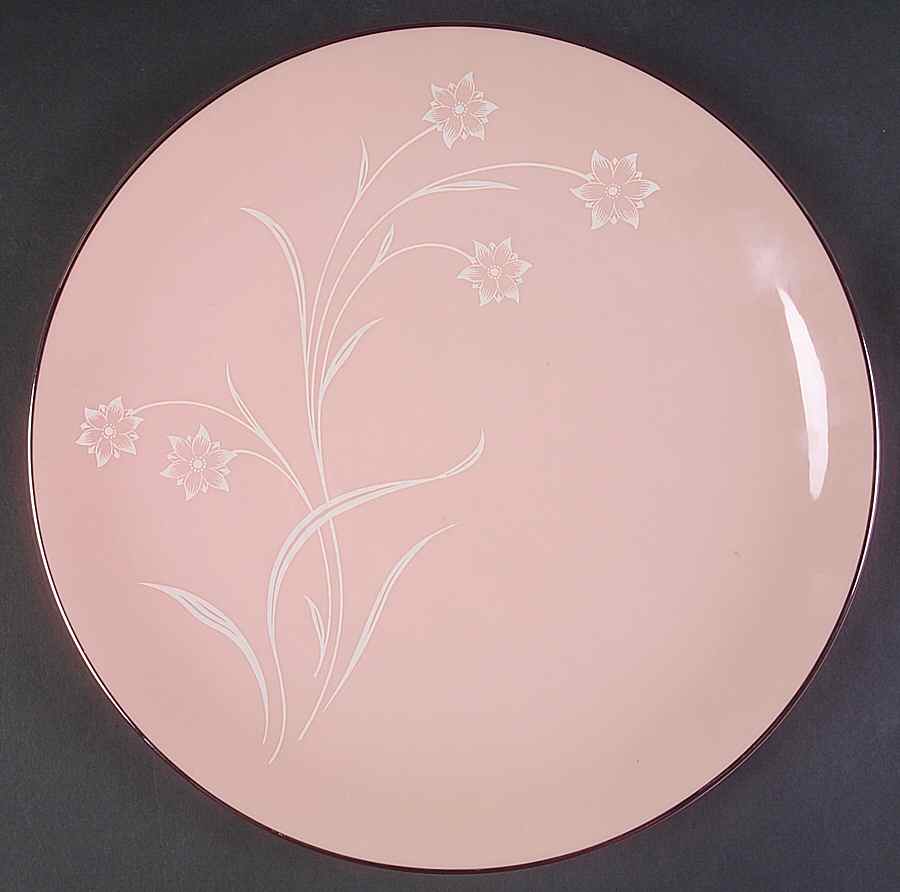 Reverie Pink Dinner Plate by Flintridge-1