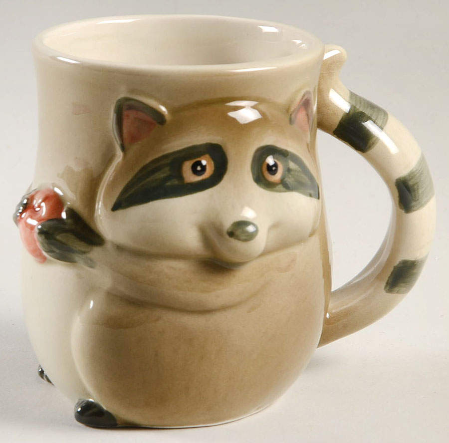 Raccoons Mug by Fitz & Floyd-1