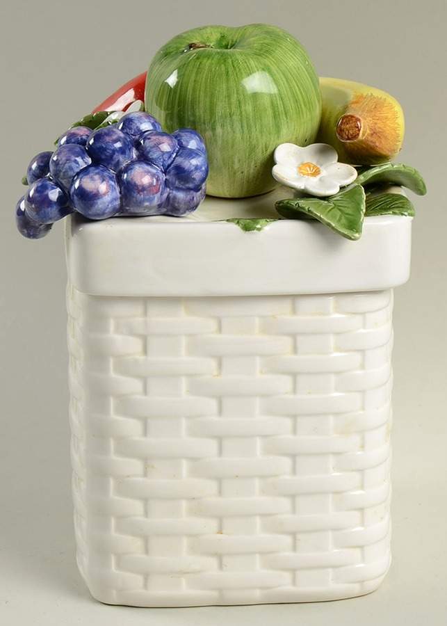 Fruit Small Canister & Lid by Fitz & Floyd-1