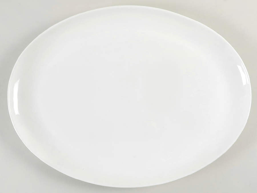 Nevaeh White (Bone) 13" Oval Serving Platter by Fitz & Floyd-1